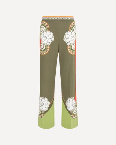 La Doublej Straight-leg Ambrosia Print Pants In Multicolour