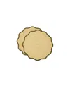 La Doublej Straw Cloud Placemats Set Of 2 In Neutral