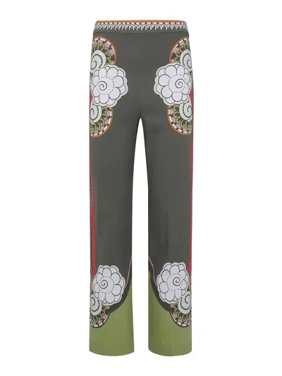 La Doublej Stretch Pant In Green