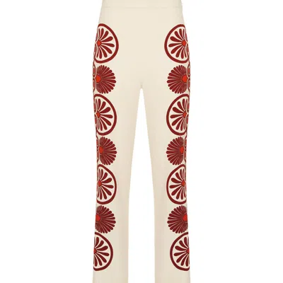 La Doublej Stretch Pants In Medallion Placée