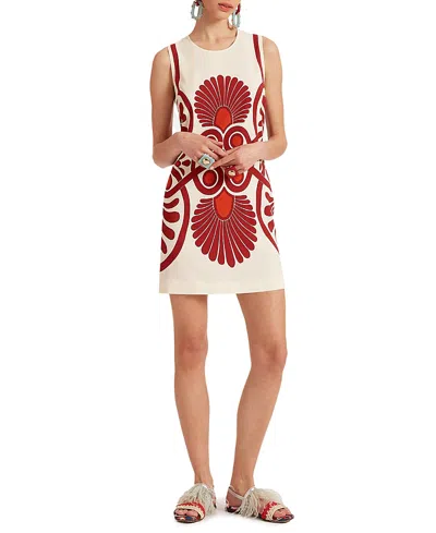 LA DOUBLEJ LA DOUBLEJ STRETCH PLACEE MEDALLION TUNIC DRESS