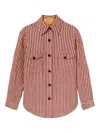 La Doublej Striped Button-fastening Shirt In Multi