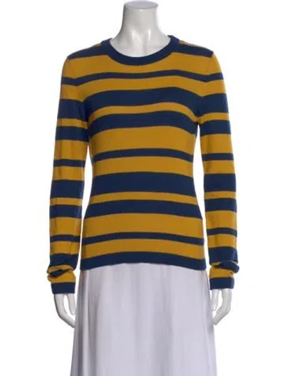 Pre-owned La Doublej Striped Crew Neck Sweater In Multi