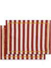 La Doublej Placemat Set Of 2 In Orange
