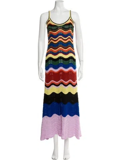 Pre-owned La Doublej Striped Long Dress In Multi