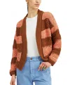 La Doublej Summer Knitted Cardigan In Brown