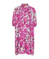 La Doublej Sunburst Cotton Midi Dress In Pink
