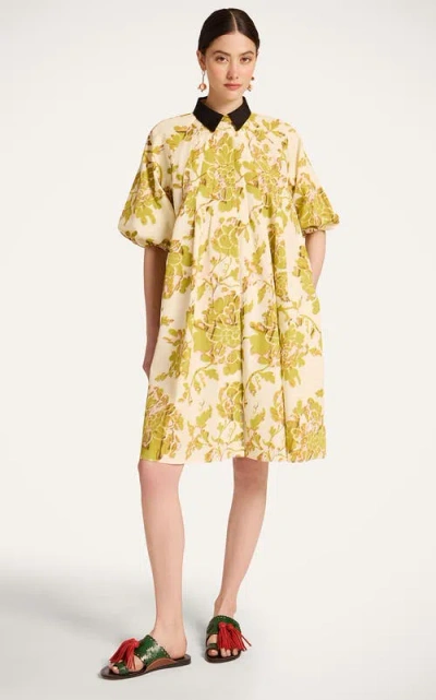 La Doublej Sunburst Dress In Yellow