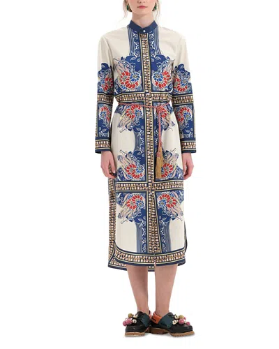 La Doublej Sundowner Tunic Dress In Blue