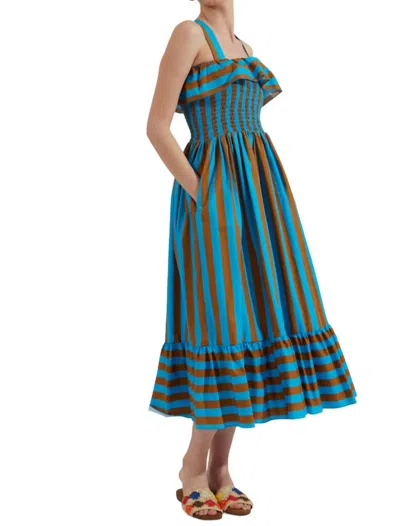LA DOUBLEJ SUNKISSED DRESS IN RIVIERA TURCHESE