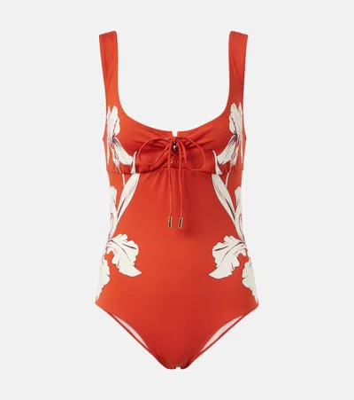 LA DOUBLEJ SUNSET FLORAL SWIMSUIT