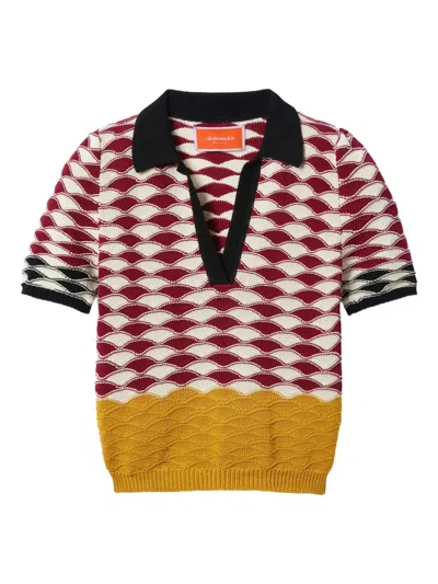 LA DOUBLEJ SUNSET POLO TOP