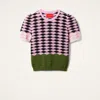 La Doublej Brooklyn Pants In Multicolor Pink & Green