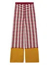 La Doublej Sunset Pants Red/yellow/white In White
