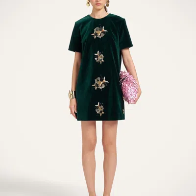 La Doublej Super Mini Swing Dress In Green