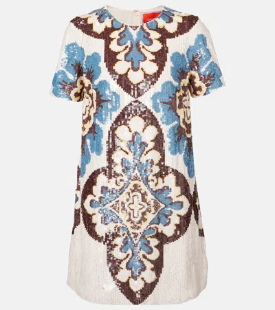 La Doublej Super Mini Swing Sequined Minidress