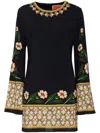 La Doublej Supreme Swing Mini Dress In Black