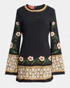 La Doublej Supreme Swing Mini Dress In Black
