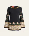 La Doublej Supreme Swing Mini Dress In Black