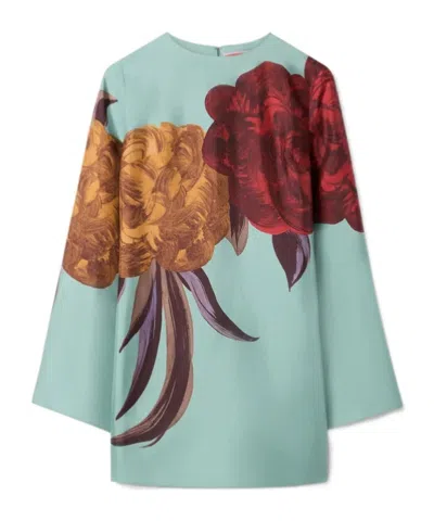 La Doublej Supremes Swing Floral-print Mini Dress In Multi