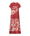 La Doublej Swing Maxi Dress In Red