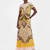 La Doublej Swing Dres In Spells Placée Yellow