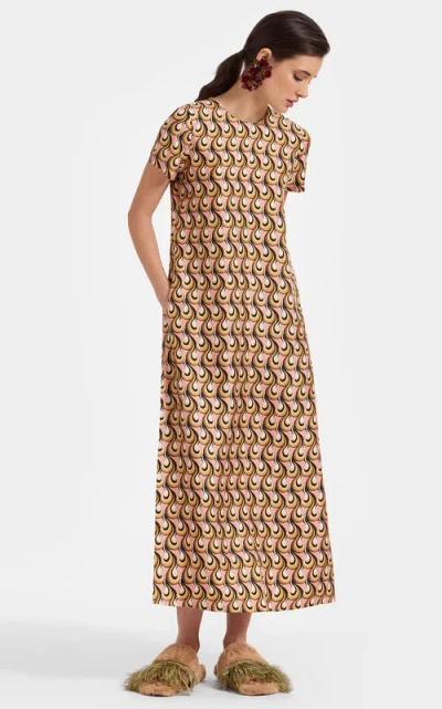 La Doublej Swing Dress In Brown