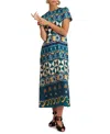 La Doublej Geometric-pattern Cotton Dress In Multi