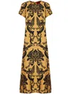 La Doublej Swing Dress In Gold