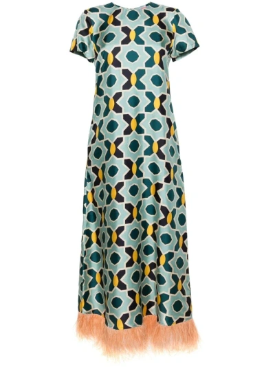 La Doublej Swing Dress In Green