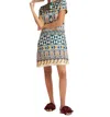 La Doublej Mini Swing A-line Silk Dress In Casareale Small Cream