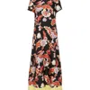 La Doublej La Double J Swing Feathers Dress In Lark Black