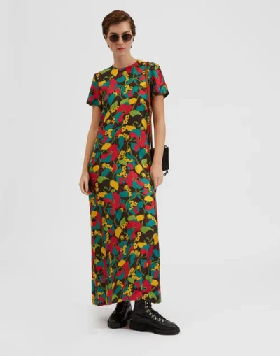 LA DOUBLEJ LA DOUBLEJ SWING DRESS VINES BROWN
