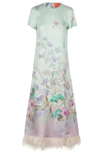 La Doublej Swing Feathers Dress - Mint