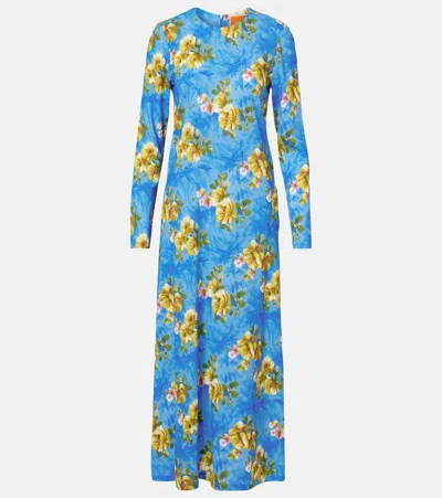 LA DOUBLEJ SWING FLORAL MAXI DRESS