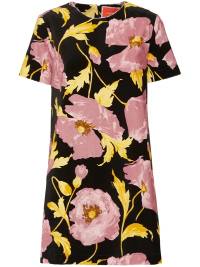 La Doublej Mini Swing Dress In Sylph Black