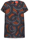 La Doublej Mini Swing Dress In Blue