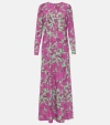 LA DOUBLEJ SWING PRINTED MAXI DRESS