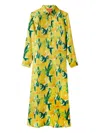 La Doublej Swing Shirt Dress In Yellow