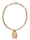 La Doublej Swinging Portal Necklace In Gold