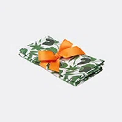 LA DOUBLEJ TABLE LINENS GREEN UNI