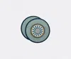 La Doublej Disk Placemats Set Of 2 In Multi
