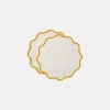 La Doublej Table Linens Ocher Uni In Ocher