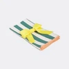 La Doublej Table Linens Riviera Green Uni In Green