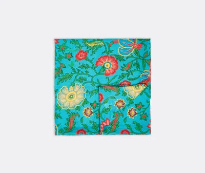 LA DOUBLEJ TABLE LINENS TURQUOISE UNI