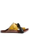 La Doublej Tassel-embellished Sandals In Yellow