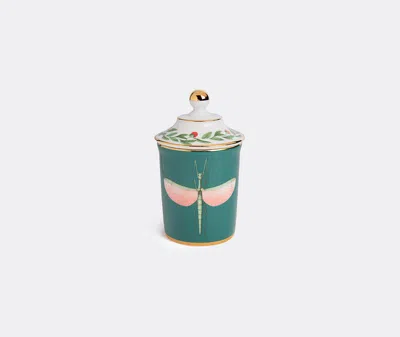La Doublej Lidded Mug In Multicolor Porcelain