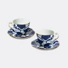 La Doublej Mama Tea Cup Set Of 2 In Blue