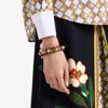 La Doublej Tesoro Bracelet In Solid Burgundy