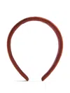 La Doublej Textured Flat Headband In Brown
